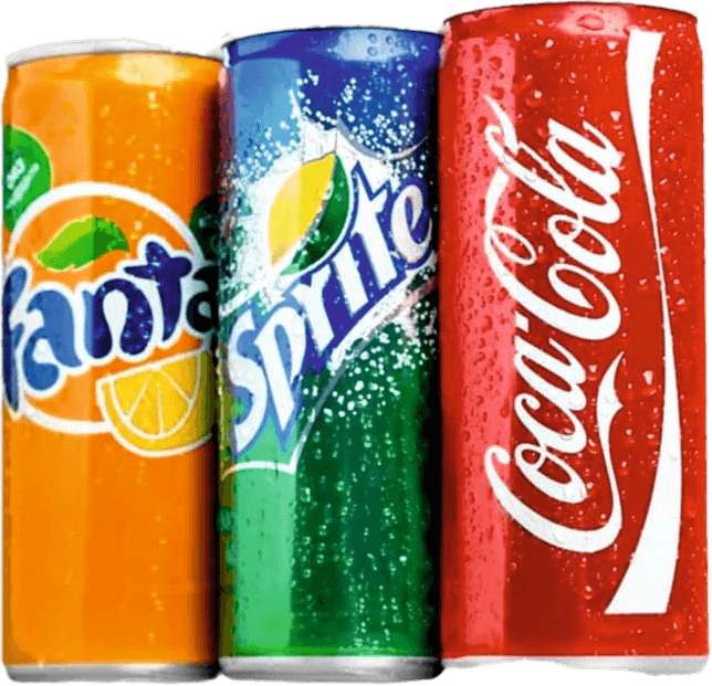 Lattina Coca Cola, Fanta, Sprite 33cl